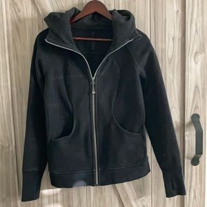 Lululemon scuba hoodie sweatshirt size 8 black.